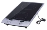 Плита Индукционная Hyundai HYC-0103 серебристый/черный стеклокерамика (настольная)