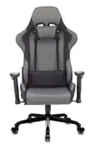 Кресло игровое Zombie 771N серый/черный с подголов. крестов. металл черный