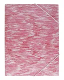 Папка на резинке Бюрократ Melange MLPR07RED A4 пластик кор.30мм 0.7мм красный