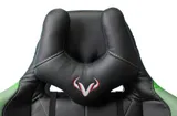 Кресло игровое Zombie VIKING 5 AERO черный/салатовый эко.кожа с подголов. крестов. пластик
