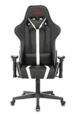 Кресло игровое Zombie A4 черный/белый эко.кожа с подголов. крестов. пластик