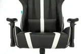 Кресло игровое Zombie A4 черный/белый эко.кожа с подголов. крестов. пластик