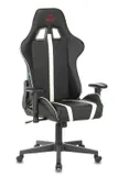 Кресло игровое Zombie A4 черный/белый эко.кожа с подголов. крестов. пластик