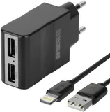 Сетевое зар./устр. Interstep 30707 2.1A+2.1A 2xUSB для Apple черный (IS-TC-IPAD52KRT-000B201)