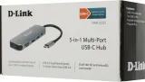 Концентратор usb D-Link USB-C Hub, 2xUSB 3.0 + USB-C, SD/microSD Card Reader