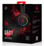 Наушники с микрофоном A4Tech Bloody G521 черный 2.3м мониторные USB оголовье (G521 (BLACK))