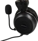 Наушники с микрофоном A4Tech HU-30 черный 2м накладные USB оголовье