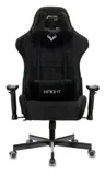 Кресло игровое Zombie VIKING KNIGHT Fabric черный Light-20 с подголов. крестов. металл