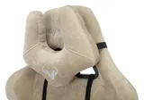 Кресло игровое Zombie VIKING KNIGHT Fabric песочный Light-21 с подголов. крестов. металл