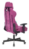 Кресло игровое Zombie VIKING KNIGHT Fabric малиновый Light-15 с подголов. крестов. металл