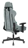 Кресло игровое Zombie VIKING KNIGHT Fabric серо-голубой Light-28 с подголов. крестов. металл