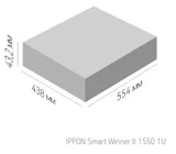 Источник бесперебойного питания Ippon Smart Winner II 1550 1U 1100Вт 1550ВА черный