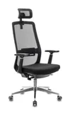 Кресло руководителя Бюрократ MC-915-H черный TW-01 26-B01 сетка/ткань с подголов. крестовина алюминий