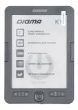 Электронная книга Digma K1 6" E-ink HD Pearl 758x1024 600MHz 128Mb/4Gb/SD/microSDHC темно-серый