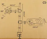 Кронштейн для монитора/ноутбука Cactus CS-VM-LH07-AL серебряный 13"-27" макс.8кг настольный поворот и наклон