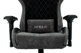 Кресло игровое Zombie VIKING 7 KNIGHT Fabric черный ткань/эко.кожа с подголов. крестов. металл