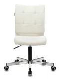 Кресло Бюрократ CH-330M молочный Velvet 20 крестов. металл хром
