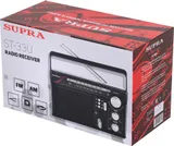 Радиоприемник портативный Supra ST-33U черный USB SD
