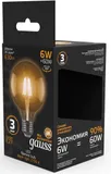 Лампа светодиодная Gauss Filament G95 6Вт цок.:E27 шар 220B 2700K св.свеч.бел.теп. (упак.:1шт) (105802106)