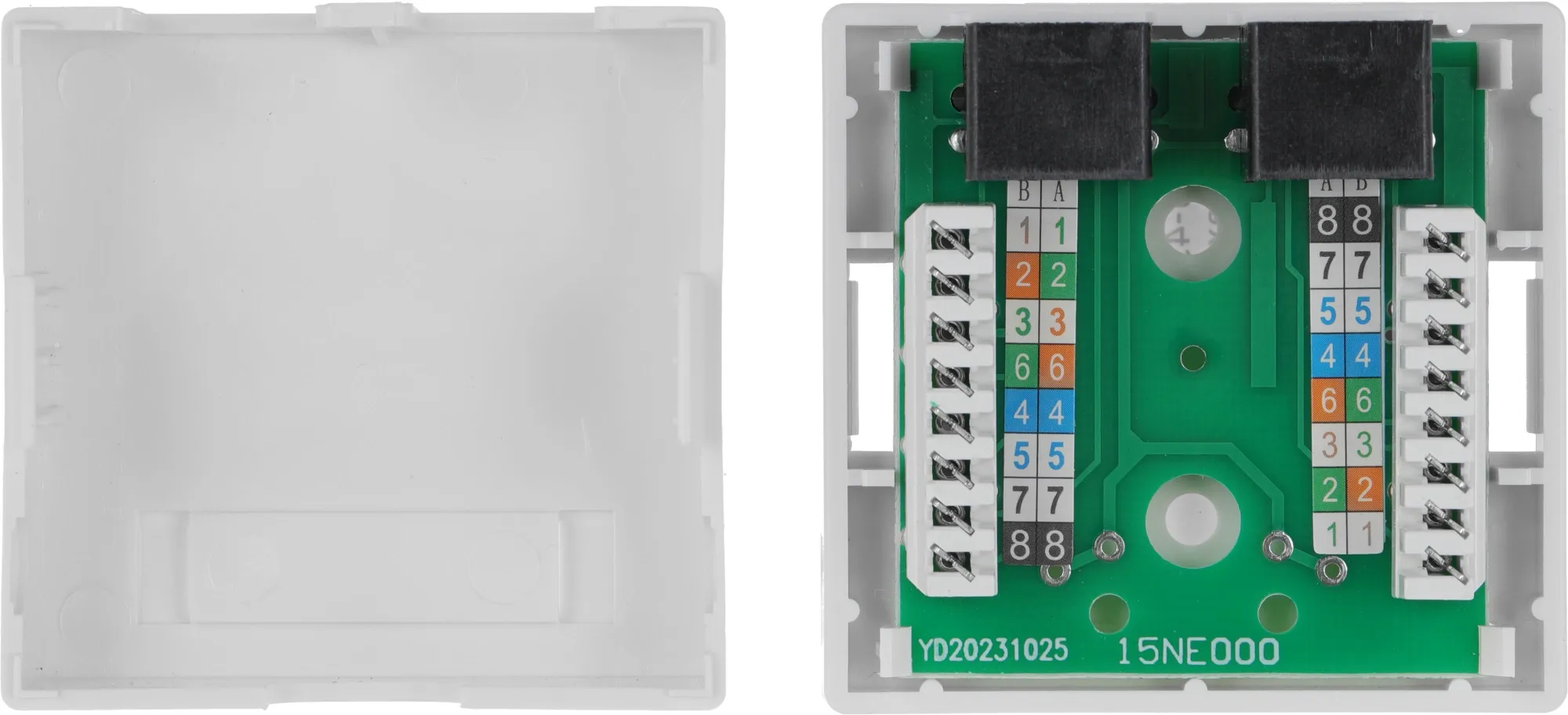 Розетка ITK Generica CS2-1C5EU-22-G настенная 62x59.6x26.5мм RJ45 пластик белый