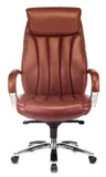 Кресло руководителя Бюрократ T-9922SL светло-коричневый Leather Eichel кожа крестов. металл хром
