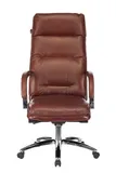 Кресло руководителя Бюрократ T-9927SL светло-коричневый Leather Eichel кожа крестов. металл хром
