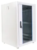 Шкаф коммутационный ЦМО (ШТК-Э-18.6.6-13АА) напольный 18U 598x600мм пер.дв.стекл металл 2 бок.пан. 540кг серый 515мм 43кг 180град. 920мм IP20