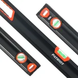 Уровень Patriot Platinum LCP-800L пузырьковый 3глаз. магнит. черный/оранжевый (350005513)