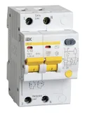 Выключатель автом. дифф. тока IEK MAD10-2-010-C-030 АД12 10A тип C 4.5kA 30мА AC 2П 230В 3мод белый (упак.:1шт)