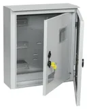 Щит распределительный IEK MKM51-N-09-54 TITAN ЩУ 3/1-1 У1 IP66 навесной 400мм 150мм 445мм 12мод. металл IP66 серый с возможностью установки счетчика (упак.:1шт)