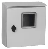 Щит распределительный IEK MKM51-N-01-54 TITAN ЩУ 1/1-0 У1 IP66 навесной 300мм 150мм 310мм 6мод. металл IP66 серый с возможностью установки счетчика (упак.:1шт)