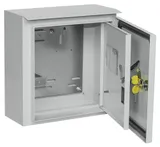 Щит распределительный IEK MKM51-N-04-54 TITAN ЩУ 1/1-1 У1 IP66 навесной 300мм 150мм 310мм 6мод. металл IP66 серый с возможностью установки счетчика (упак.:1шт)