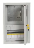 Щит распределительный IEK MKM25-V-12-31-ZO TITAN ЩУРв-1/12зо-1 36 УХЛ3 встраиваемый 320мм 165мм 480мм 12мод. металл IP31 серый с возможностью установки счетчика (упак.:1шт)