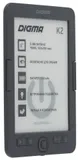 Электронная книга Digma K2 6" E-ink HD Pearl 758x1024 600MHz/4Gb/microSDHC/подсветка дисплея темно-серый