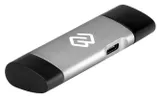 Устройство чтения карт памяти USB 2.0/Type C Digma CR-СU2520-G серый