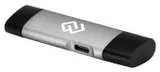 Устройство чтения карт памяти USB 2.0/Type C Digma CR-СU2520-G серый