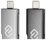 Устройство чтения карт памяти USB 2.0/Type C Digma CR-СU2520-G серый