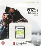 Флеш карта SDXC 512GB Kingston SDS2/512GB Canvas Select Plus w/o adapter