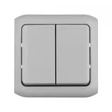 Выключатель Legrand Quteo 2кл. IP44 серый (782332)