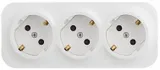 Розетка силов. (3 розетки) Legrand Quteo (782218) откр. зазем. штор. IP20 белый