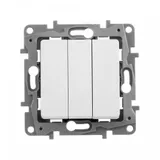 Выключатель Legrand Etika скрыт. 3кл. IP20 белый (упак.:1шт) (672213)