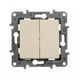 Выключатель Legrand Etika скрыт. 2кл. IP20 слоновая кость (672302)