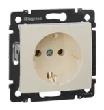 Розетка силов. Legrand Valena 774320 скрыт. зазем. слоновая кость