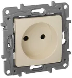 Розетка силов. Legrand Etika 672334 скрыт. штор. IP21 слоновая кость