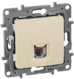 Розетка телеф. Legrand Etika 672340 скрыт. слоновая кость