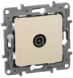 Розетка телев. Legrand Etika 672351 скрыт. слоновая кость
