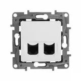 Розетка компьютерная Legrand Etika (672255) скрыт. белый