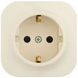 Розетка силов. Legrand Quteo 782250 откр. зазем. штор. IP20 слоновая кость