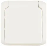 Розетка силов. Legrand Quteo 782321 откр. зазем. штор. крыш. IP44 белый