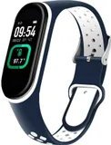 Фитнес-трекер Smarterra FitMaster Ton TFT корп.:черный рем.:синий/белый (SMFT-T03)
